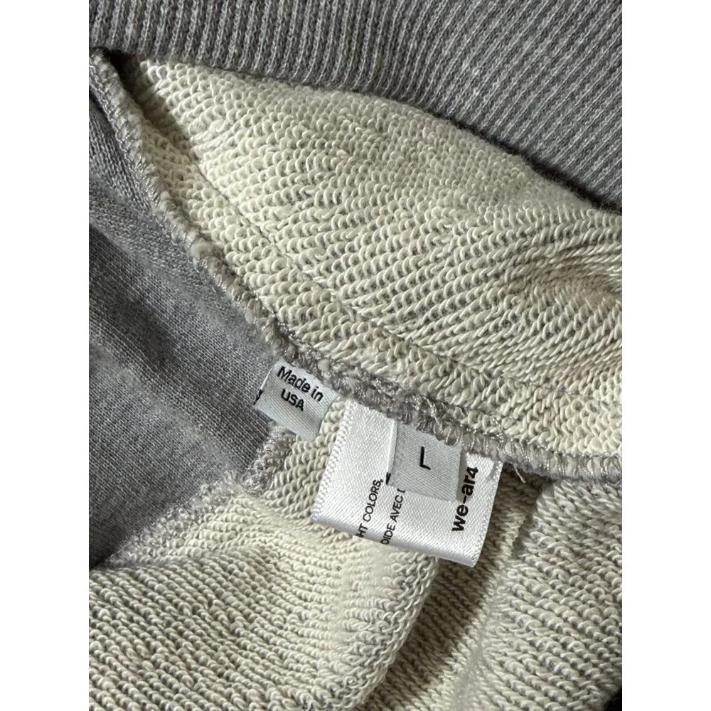 WE-AR4 Inside Out Hoodie Grey Heather Size L NWT Oversized Designer Sweatshirt - Picture 5 of 8